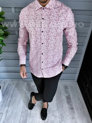 Camasa barbati cu imprimeu slim fit A5593 W16-5